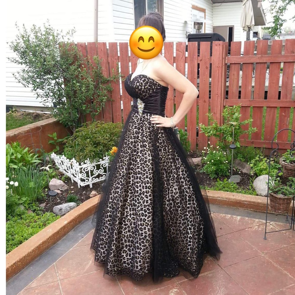 Leopard Print Ballgown Dress